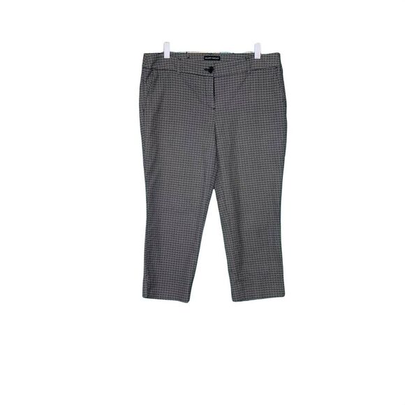 Hilary Radley black geometric print cropped Pants Size 12 - Picture 10 of 10